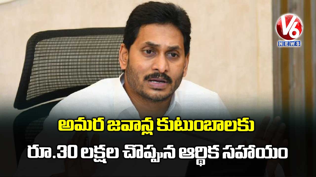 అమర జవాన్ల కుటుంబాలకు రూ.30 లక్షల చొప్పున ఆర్థిక సహాయం 